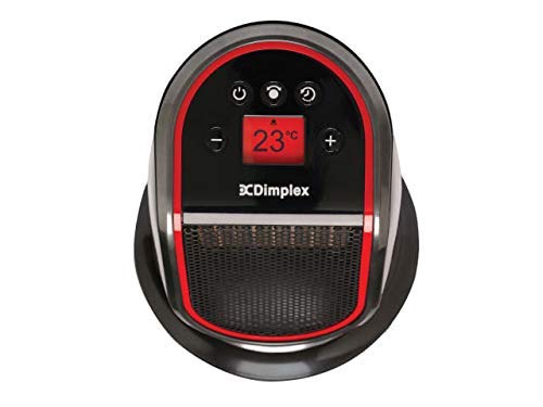Dimplex M2GTS Ceramic Heater, Compact 2kW Fan Heating Unit, Portable  Electric Free Standing Fan Heater with Motorised Oscillation, Digital  Display, Eco Mode u0026 Timer, for Home or Office – Black/Red : Amazon.co.uk: