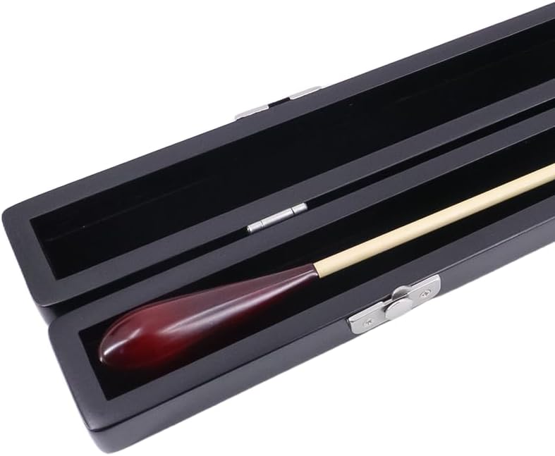 Music Conducting Baton Music Baton Orchestra Baton Wood Handle with Wooden Gift Box,Black image 4