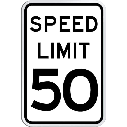 Panneau Speed Limit 50 idéal pour sécuriser les voies privées de copropriété