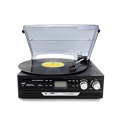 TAISK Tourne-Disque, boîte à Musique Tourne-Disque Tourne-Disque Lecteur Bluetooth/FM Tourne-Disque Vintage Classique… - Les Beatles, Paul McCartney, John Lennon, RIngo Starr, George Harrison