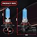 OBNDVU Fit for 2016-2019 Chevy Cruze (projector-type headlamps) Halogen Headlight Bulbs, 9012 High Low Beam,100W,300% Brighter,IP68, plug and play,5000K White Light,2 Pack