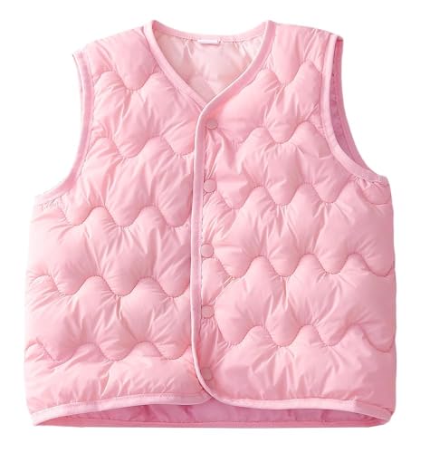 SEAUR Toddler Boys Girls Winter Warm Puffer Vest Quilted Padded Vest Lightweight Sleeveless Jacket