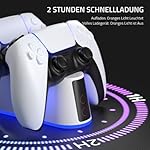 Charging-Station-for-PS5-Controller-with-Adjustable-RGB-Light-2-Hours-Quick-Charge-Charging-Station-Fast-Charging-Click-in-Design-LED-Display-Intelligent-Safe-Charging-Protection-for-Sony-Playstation-