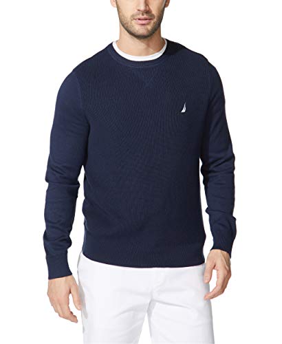 Nautica Men's Ribbed Sweater, Navy, XX-Large