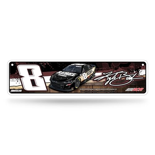 Rico Industries NASCAR Racing Kyle Busch No. 8 Metal Street Sign 4 x 15 Home Dcor - Bedroom - Office - Man Cave