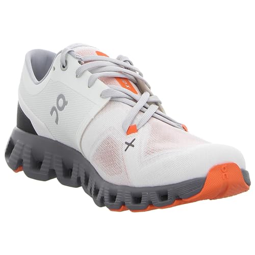 Image of On Men's Cloud X 3 Sneakers, Ivory /Alloy, 14 Medium US