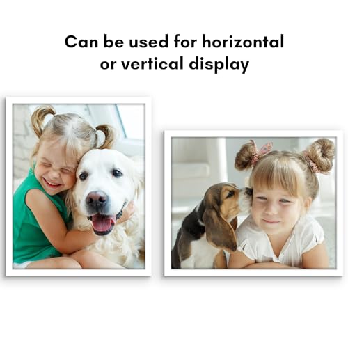 Americanflat 24x30 Picture Frame with Polished Plexiglass - White Picture Frame - Wide Photo Frames Made of Engineered Wood for Vertical or Horizontal Wall Display - Epic Collection - White
