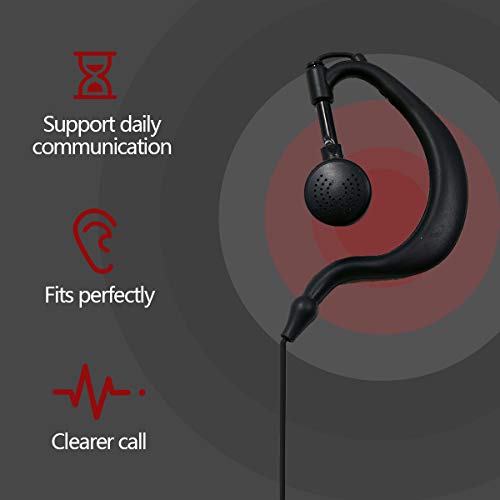 Image of BAOFENG Two Way Radio Earpiece Ham Radio K Port Headset | Walkie Talkie Headphone for UV-5R BF-F8HP PRO 5RM GM21 UV-5G Plus K5PLUS AR-152 UV-32 UV-17R BF-888S GM-15PRO UV-S9 Plus Etc (2Pack)