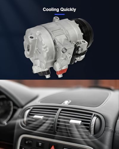Image of ECCPP A /C Compressor with Clutch Fit for BMW X3 2.5L 3.0L 2004-2006 | Fit for BMW 325Ci 325i 325xi 2.5L 2003-2006 Fast Cooling AC Compressor