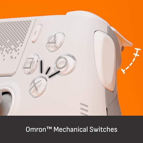Image of SCUF OMEGA PS5 Wireless Performance Controller - Officially Licensed, 11 Custom Inputs, Instant Triggers, Low Latency, TMR Durable Thumbsticks - Windows PC Compatible - White