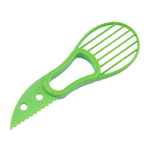 YoJiSa 3-in-1 Avocado Slicer Shea Corer Fruit Peeler Cutter Pulp Separator Food Grade Plastic Knife Kitchen Vegetable Tools