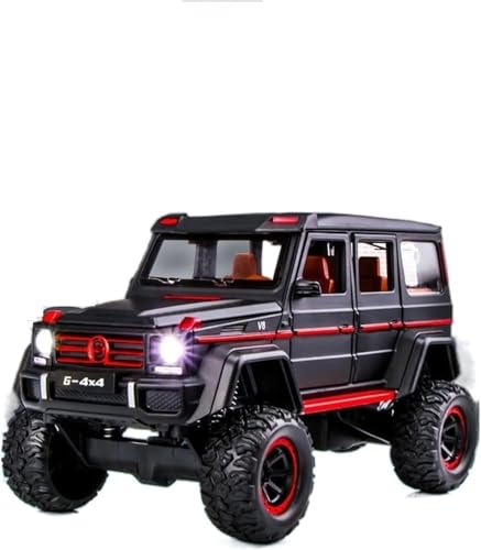 Image of PLUSPOINT Diecast Gwagon G-500 Off Road Toy Car 1:32 Scale Model,Pull Back Vehicles Alloy Simulation Supercar with Lights and Sound Also for Car Dashboard,Kids,Adult