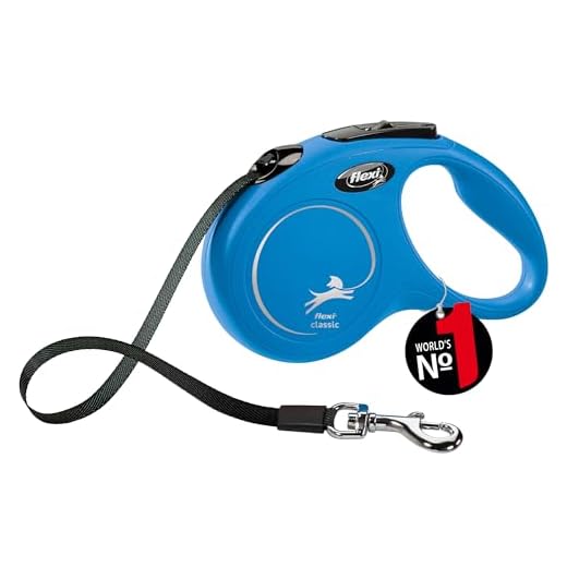 flexi New Classic S Gurt 5 m blau für Hunde bis 15 kg, S (1er Pack)