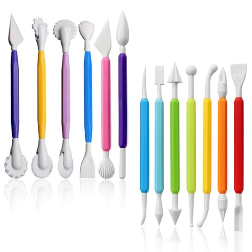 13-Piece Fondant and Cake Decorating Tools Set for Icing, Sugarcraft, and Sculpting - Essential DIY Baking Accessories