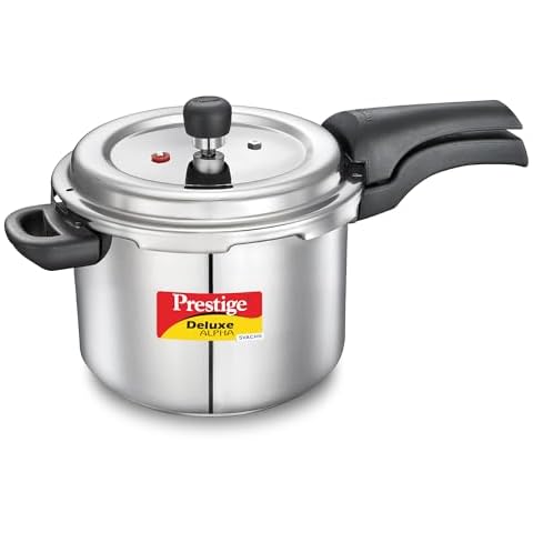 Prestige PRASV4 Pressure Cooker, 4 Liter, SILVER Cover