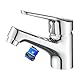 Ibergrif Einhebelmischer Waschtischarmatur – Badarmatur mit Chrombeschichtung, Keramikkartusche, Wassersparfunktion, 3/8-Zoll Anschluss, M11050