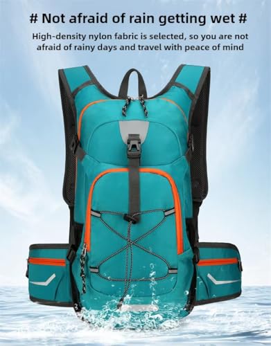 Mochila de senderismo impermeable ligera 20L naranja miniatura 3