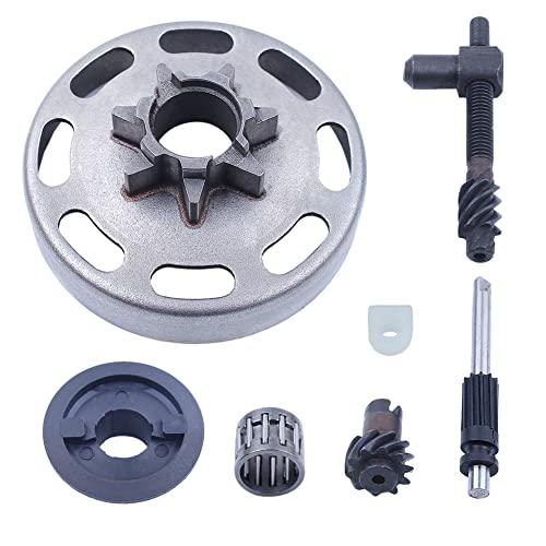 Gubeter .325" 7T Clutch Drum Oil Pump Kit, for Husqvarna 435 435E 440 440E Chainsaw, OEM Part No: 503894701