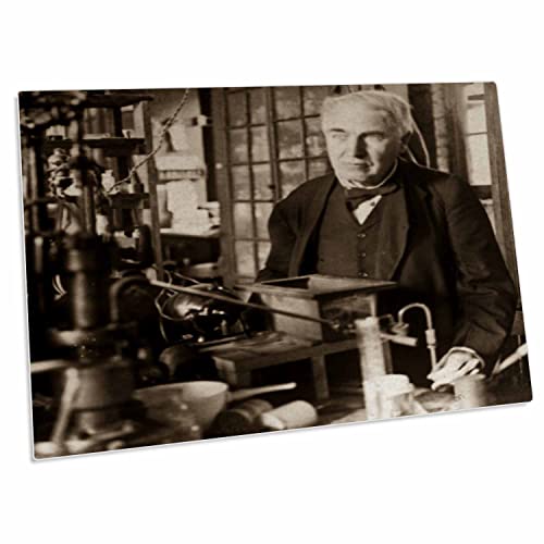 Alfombrilla de escritorio 3dRose Thomas Edison 23x16 in