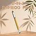 YUNCHUN 100PCS Bamboo Pens Bulk, Wooden Pens with 2-in-1 Stylus Tip, Pen Set for Employee Appreciation Gifts, Click Ballpoint Pen for Writing, Medium Point and Black Ink