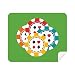 Colorful Casino Chips Illustration Cleaning Cloth Screen Cleaner 2pcs Suede Fabric