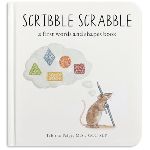 Scribble Scrabble: A Board Book of First Words and Shapes for Growing Minds (A Wishy Washy Sequel) (Tabitha Paige Children's Book Series)