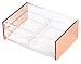 Rose Gold Organizer Flip-Top 2 Draws for Cosmetics Makeup Jewelry Stationery Hobby Art Craft Supplies by Lucido Cosmetics