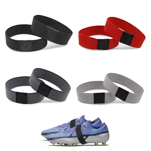 GIONAR 8 Stück Schnürsenkel Fixierband für Fußballschuhe, Schnürsenkel Fixierband Kinder, Fussball, Fixierband Fussball Reißfeste,Fußball Basketball Volleyball Erwachse
