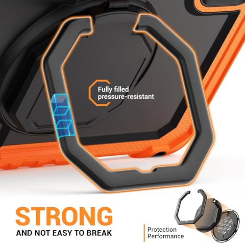 Coque Lenovo Tab M11 orange en silicone antichoc avec protège-écran - 5