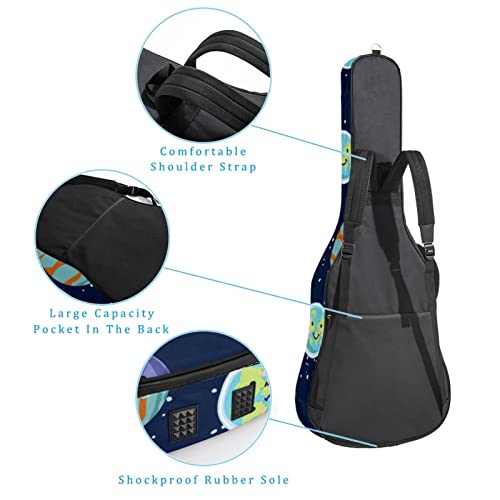 Housse imperméable pour guitare acoustique avec double bandoulière et poche en bois coloré, Multicolore 07, 42.9×16.9×4… - Les Beatles, Paul McCartney, John Lennon, RIngo Starr, George Harrison Housse imperméable pour guitare acoustique avec double bandoulière et poche en bois coloré, Multicolore 07, 42.9x16.9x4… – Image 4
