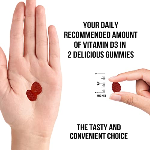 Vitamin D3 Gummies 5,000 Iu 125 Mcg - Extra Strength To Support Bone Health And Natural Immune Support - Delicious, Non-Gmo, Tasty Gummy For Children, Adults, And Seniors - 120 Gummies #TOP4