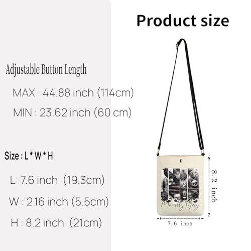 TSOTMO Smut Reader Gift Smut Book Club Shoulder Bag Morally Grey Dark Romance Crossbody Bag Bookish Gift for Sister2