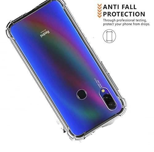 Image of BOXXO Flexible Back Cover for Mi Redmi Note 7 Pro | Back Cover Transparent Clear Shockproof Case Four Corner Protection | Slim Protective Mobile Phone Cover for Mi Redmi Note 7 Pro
