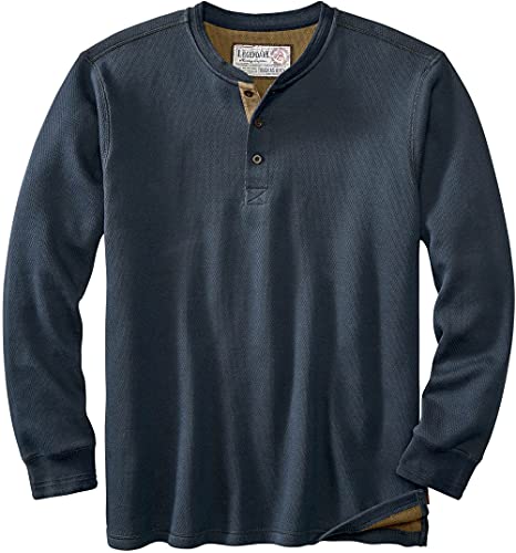 Legendary Whitetails Men's Henley Shirt Long Sleeve Heavyweight Double Thermal Layer