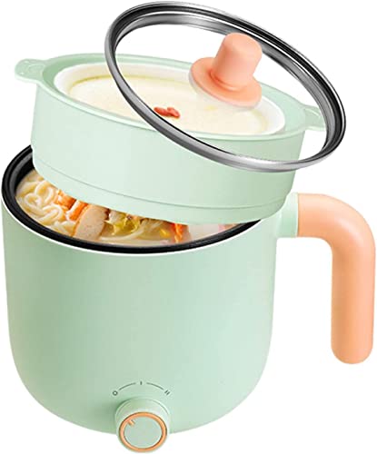 Non-Stick Mini Electric Hot Pot Stock Pot, Electric Skillet, Multi-Cooker With Steamer Electric Frying Pan, Portable Cooker Used For Boiling, Frying, Cooking Heatproof #TOP29