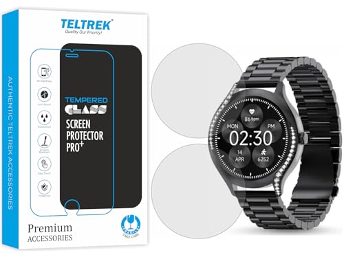Image of Screen Protector Compatible With Pebble Ritz Smartwatch, Full Hydrogel TPU Screen Guard not a Tempered Glass (Pack of 2)