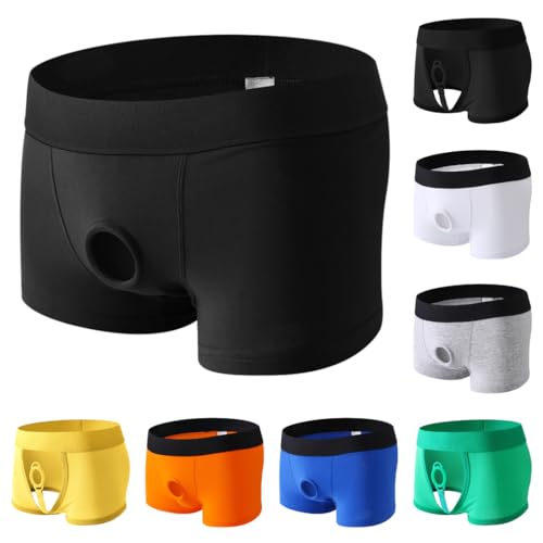 ZYPAINIY Sexy Boxershorts Herren Sexy Unterwäsche für Mann Reizwäsche Unterhosen mit Loch Cockring Baumwolle Erotische Boxershorts Open Front Shorts ZYPAINIY Sexy Boxershorts Herren Sexy Unterwäsche für Mann Reizwäsche Unterhosen mit Loch Cockring Baumwolle Erotische Boxershorts Open Front Shorts