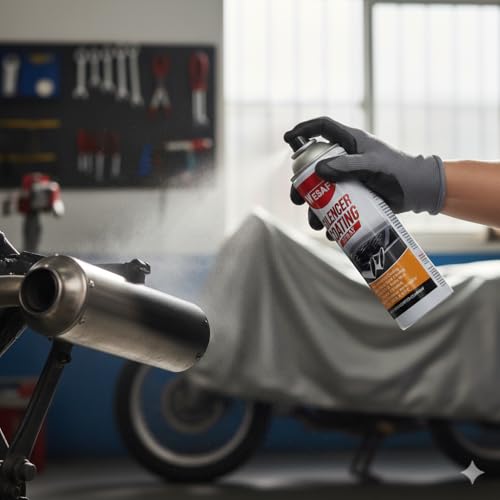 Image of Wesaf Silencer Coating Spray Black For Bike and Car 150ml | Anti-Corrosion | Heat-Resistant Silencer Coating Spray, Prevent Rust and Leak, Diesel wash Resistance