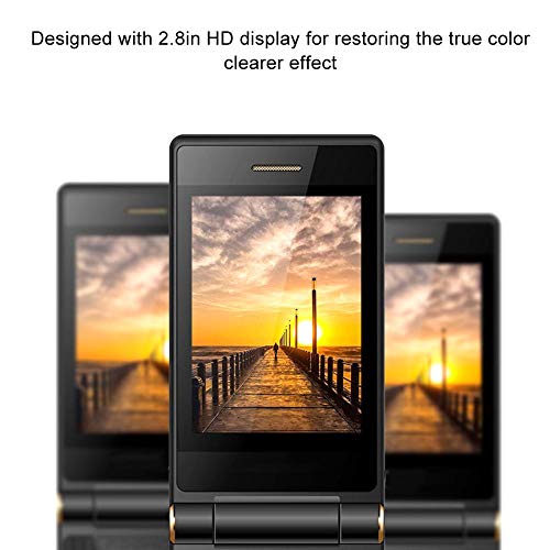 image for Ccylez Mobile Phone for Seniors,2.8in HD Dual Screen Display 2G Quad-B