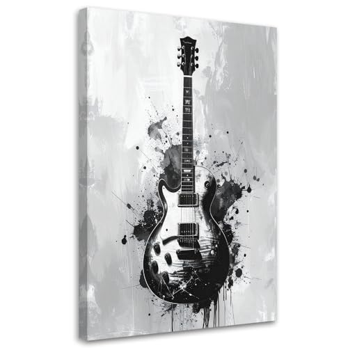 Cuadro lienzo de guitarra eléctrica Feeby 20x30 cm para decoración