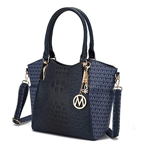 Bolsa de mão feminina MKF Collection por Mia K Bolsa de ombro de couro de poliuretano, bolsa com alça superior, bolsa de mão feminina