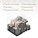PATIKIL AC110V 120A Electromagnetic Relay, High Power Relay DPDT 2NO 2NC 8 Terminals Din Rail Mounting