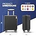 LUGG 15inch Vacay Suitcase ABS Luggage, Aluminium Trolley Handle, 360° Spinner Wheels, Water-Resistant & Durable Material - Airline Compatible (45 x 20 x 33cm)