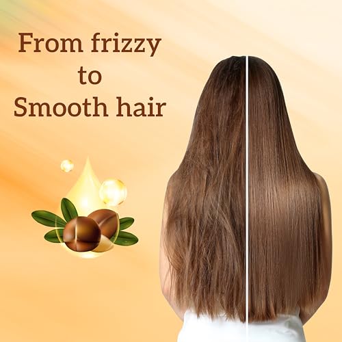 Image of inatur Argan Oil Hair Cream for Frizz Control | Natural & Vegan Styling Cream for Men & Women | Smoothens, Nourishes & Tames Dry Hair | Daily Use | 100g