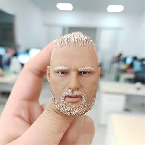 WJQ-XZ Männlich Kopf Sculpt, Wrestler Kopf Figure Für 1/6 Männlich Soldat Modell Action Figuren Cover