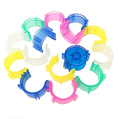 Image of Fbshicung 80Pcs /Pack Colorful Sewing Bobbin Small Clips Sewing Tool Accessory Thread Clips Holder Tool