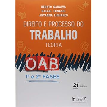 Capa do livro Direito e Processo do Trabalho: Teoria