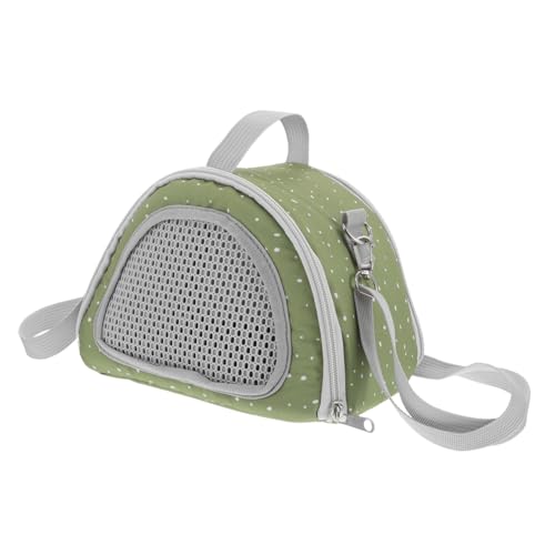 Happyyami Small Animal Carrier Bag Portable Outdoor Pet Sling for Hamster Squirrel Sugar Glider Breathable Mesh Design Lightweight Durable for Small Pets