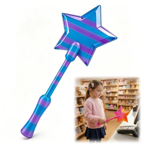 Credit Card Wand 3D Printed Tap to Pay Wand,Magic Fairy Wand Credit Card Holder,Star Magic Wands Contactless Payment Card Holder for Debit NFC Checkout Cards Payment for Party Favors Gifts,Blue
