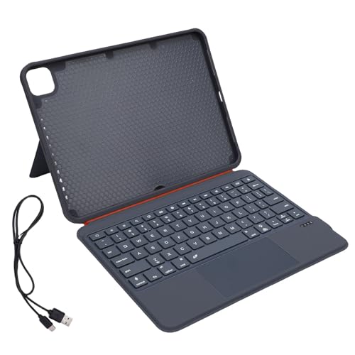 Hominas Custodia con Tastiera per Tablet Touchpad Premium Staccabile retroilluminato